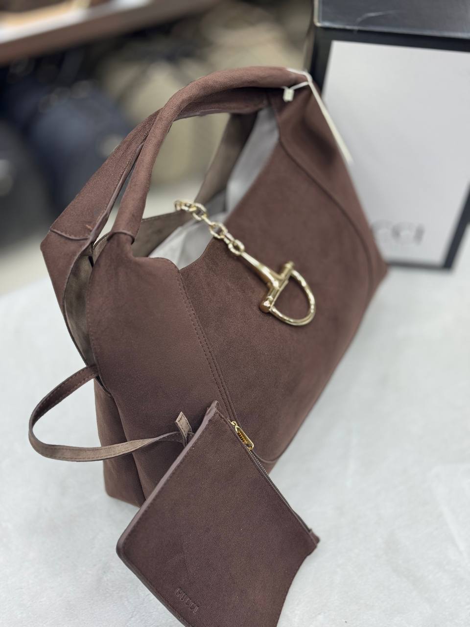 Gucci Suede Brown