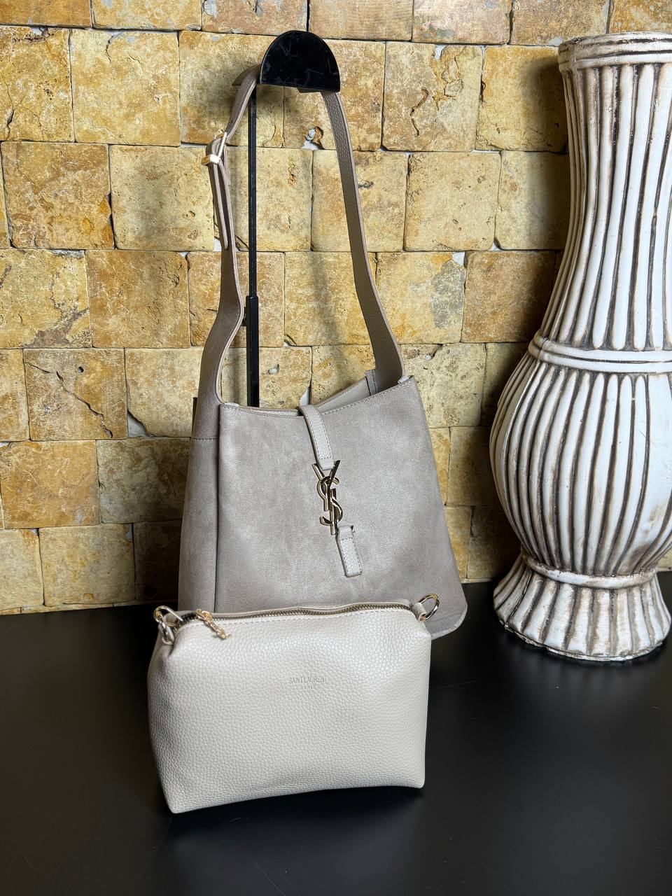 YSL Suede Beige
