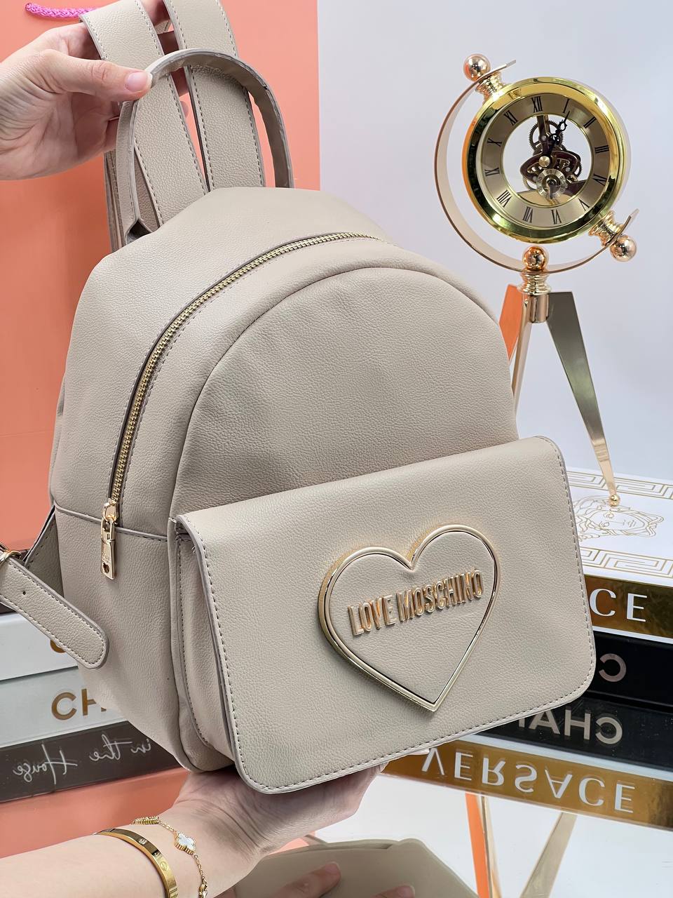 Love Moschino Backpack Beige