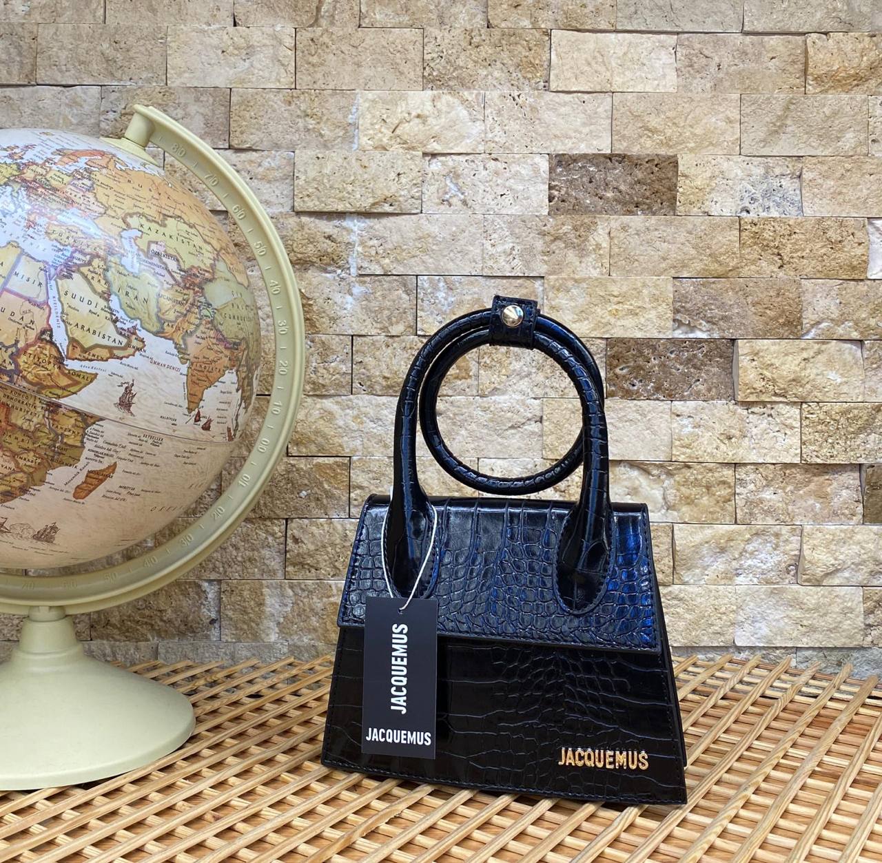 Jacquemus Black Croco