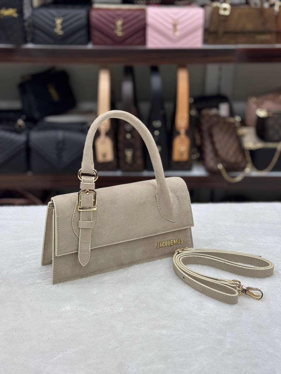 Jacquemus Suede Beige